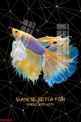 File ảnh gốc Tranh hoa sen cá cửu ngư quần hội S4925 không vỡ nét