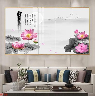 Tải file gốc Tranh cửu ngư quần hội sen cá S733 (in bạt) quảng cáo