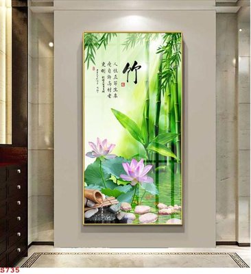 File tranh PSD Tranh cửu ngư quần hội sen cá S735 chất lượng cao