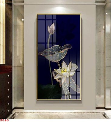 File tranh Tranh cửu ngư quần hội sen cá S840 (gốc) chủ đề trẻ em