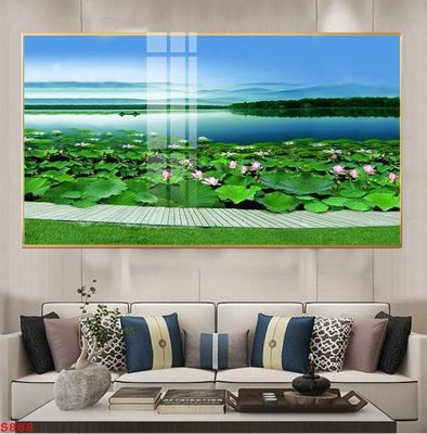 File gốc Tranh cửu ngư quần hội sen cá S888 (in tráng gương) sang trọng