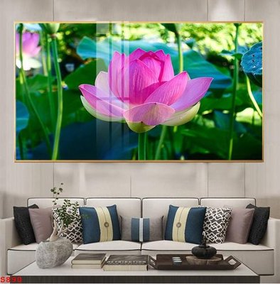 Tải file Tranh cửu ngư quần hội sen cá S890 (ảnh gốc) in gạch 3D