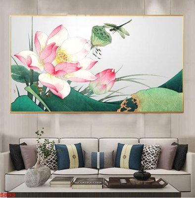 Cung cấp file tranh gốc Tranh cửu ngư quần hội sen cá S893 độc quyền