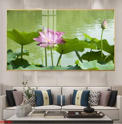 Tải file gốc Tranh cửu ngư quần hội sen cá S945 (để in lụa)