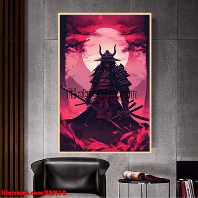 Tải file gốc File tranh samurai võ sĩ nhật bản SAM10 (in bạt) quảng cáo