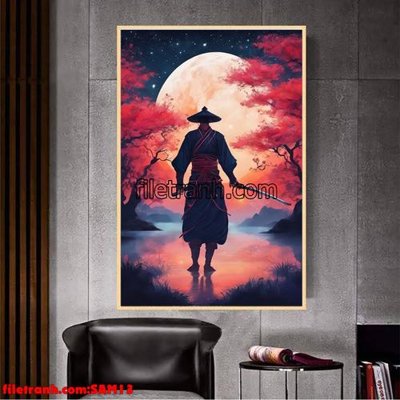 File gốc File tranh samurai võ sĩ nhật bản SAM13 (PNG) nền trong suốt