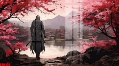 File ảnh File tranh samurai võ sĩ nhật bản SAM130 (gốc) trang trí khách sạn