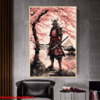 Tải file gốc File tranh samurai võ sĩ nhật bản SAM16 (in không vỡ ảnh)