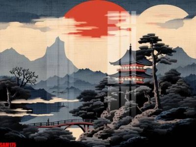 Cung cấp file tranh gốc File tranh samurai võ sĩ nhật bản SAM175 độc quyền