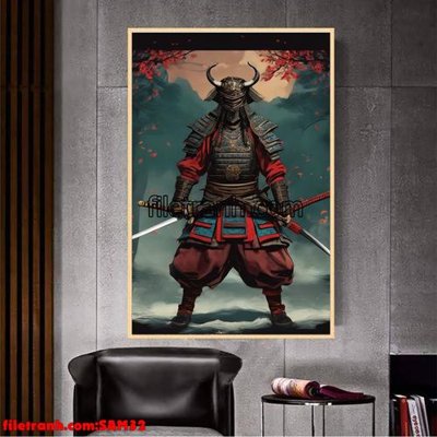 Tải file File tranh samurai võ sĩ nhật bản SAM32 (ảnh gốc) in gạch men
