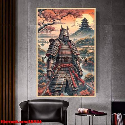 File tranh File tranh samurai võ sĩ nhật bản SAM36 (bản gốc) in canvas