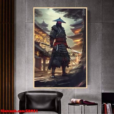 Download file tranh PSD File tranh samurai võ sĩ nhật bản SAM51 để chỉnh sửa