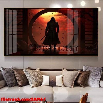 File tranh File tranh samurai võ sĩ nhật bản SAM67 (bản gốc) treo quán cafe