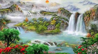 File gốc File tranh sơn dầu SD111 (cho in 3D) độc đáo