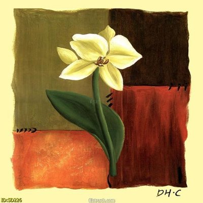 File gốc File tranh sơn dầu SD226 (in lụa) trang trí tường