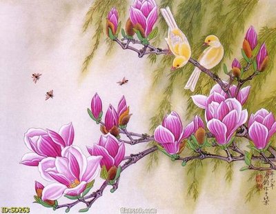 File tranh in trần 3D File tranh sơn dầu SD263 (ảnh gốc)