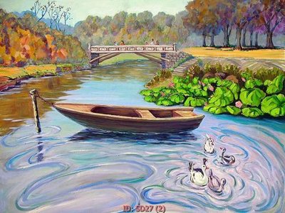 File in trần File tranh sơn dầu SD27 (bản gốc) đại dương