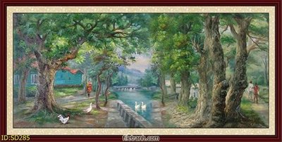 File gốc File tranh sơn dầu SD285 (chuẩn màu) cho in offset