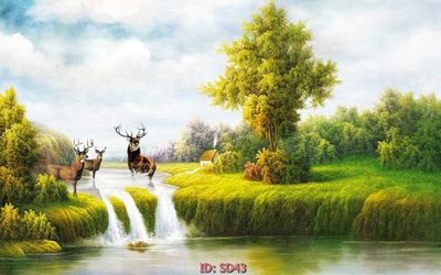 File PSD File tranh sơn dầu SD43 (bản gốc) đã tách nền