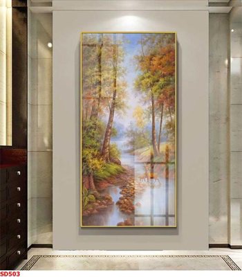 Download file File tranh sơn dầu phong cảnh châu âu SD503 (gốc) in mica ốp bếp