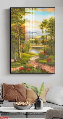 Download file File tranh sơn dầu phong cảnh châu âu SD505 (gốc) in mica bàn thờ