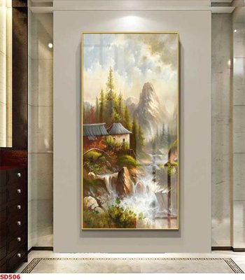 Tải file File tranh sơn dầu phong cảnh châu âu SD506 (gốc) làm file in ấn