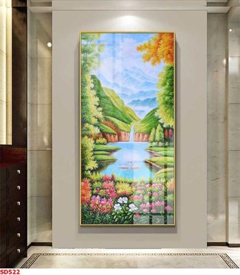 File gốc File tranh sơn dầu phong cảnh châu âu SD522 (thiết kế) độc quyền