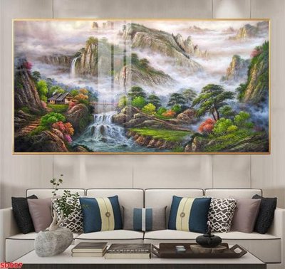 Ảnh gốc file in lụa File tranh sơn dầu phong cảnh châu âu SD557 chi tiết