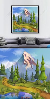 File ảnh File tranh sơn dầu SD56 (gốc) in decal dán tường