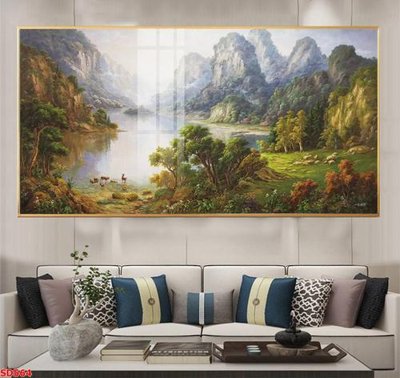 File ảnh File tranh sơn dầu phong cảnh châu âu SD564 (gốc) trang trí khách sạn