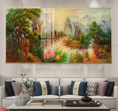 Tải file File tranh sơn dầu phong cảnh châu âu SD571 (PSD) cho in tranh 3D