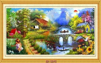 File tranh quảng cáo File tranh sơn dầu SD75 (file gốc) chuyên nghiệp