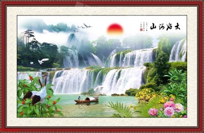 Tải file gốc Tranh sơn thủy thác nước phong thủy ST1025 (in tráng gương) cao cấpFile gốc Tranh sơn thủy thác nước phong thủy ST1025 (in ấn) phiên bản độc quyền