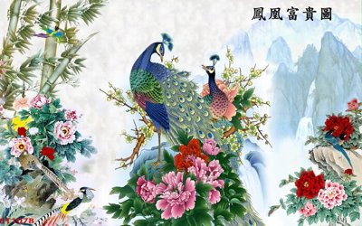 File tranh Tranh sơn thủy thác nước phong thủy ST1078 (gốc) chủ đề thiên nhiên