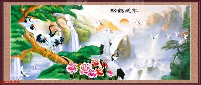 File gốc in ấn Tranh sơn thủy thác nước phong thủy ST1123 (sẵn sàng tải về)