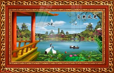 File in ấn cao cấp Tranh sơn thủy thác nước phong thủy ST1491 (file gốc)