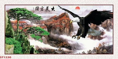 File gốc Tranh sơn thủy thác nước phong thủy ST1530 (cho in ấn) từ kho Filetranh