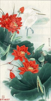 File in trần Tranh sơn thủy thác nước phong thủy ST1657 (bản gốc) đại dương