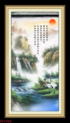Mua file ảnh gốc Tranh sơn thủy thác nước phong thủy ST1702 (chất lượng cao)