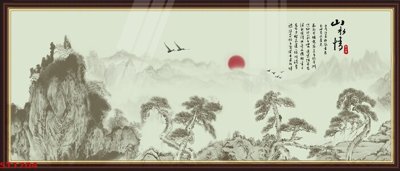 Tải file Tranh sơn thủy thác nước phong thủy ST1704 (gốc) chủ đề tôn giáo