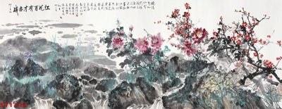 File tranh Tranh sơn thủy thác nước phong thủy ST1742 (gốc) in trên kính