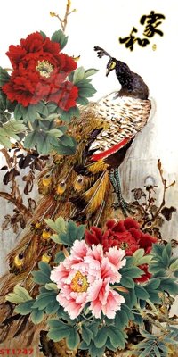 Hình ảnh file gốc Tranh sơn thủy thác nước phong thủy ST1747 (chất lượng cao)