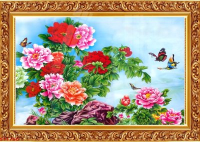 File gốc Tranh sơn thủy thác nước phong thủy ST1760 (AI/EPS) cho in ấn