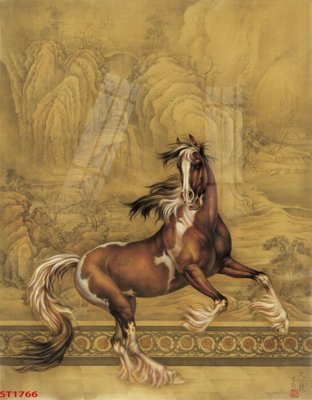 File gốc Tranh sơn thủy thác nước phong thủy ST1766 (trang trí) cho phòng khách