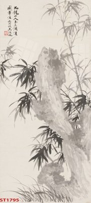 File gốc Tranh sơn thủy thác nước phong thủy ST1795 (in mica) cắt laser