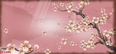 Tải file Tranh sơn thủy thác nước phong thủy ST1909 (gốc) làm tranh treo tường