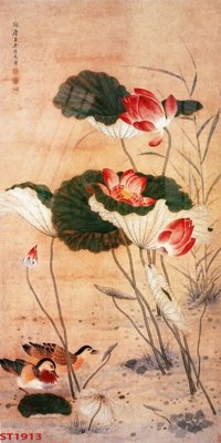 File gốc Tranh sơn thủy thác nước phong thủy ST1913 (PNG) trong suốt (transparent)