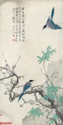 Tải file gốc Tranh sơn thủy thác nước phong thủy ST2046 (bản PSD) chỉnh sửa được