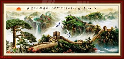 Download file Tranh sơn thủy thác nước phong thủy ST2198 (chất lượng in ấn)