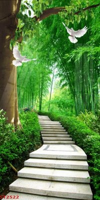 File gốc Tranh sơn thủy thác nước phong thủy ST2522 (cho in ấn) từ kho Filetranh